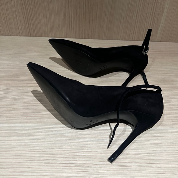 Aqua strap high heel shoes - size 7 - Picture 4 of 6